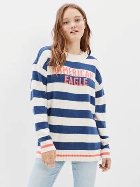American Eagle Outfitters Oversized Rugby Sweater